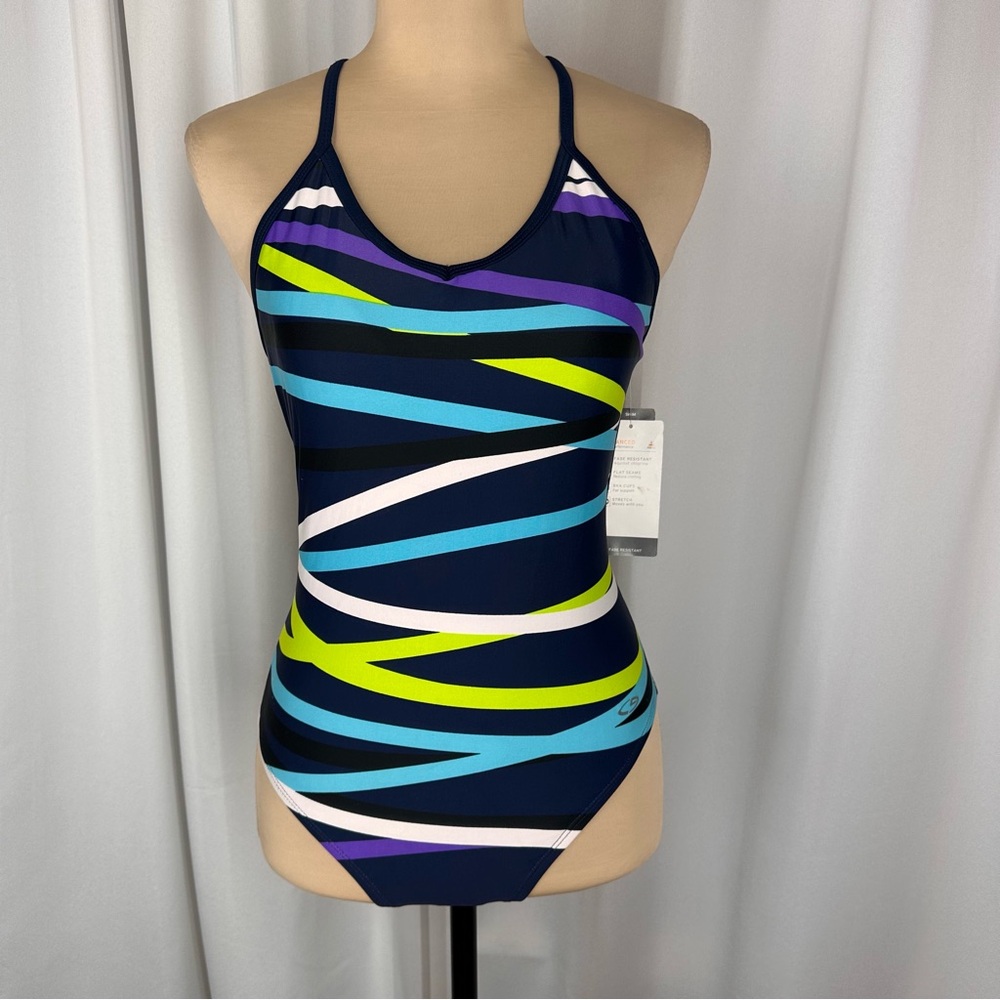 NWT Champion Women's Racerback Advanced High Performance Swimsuit Sz S‎ (4-6)